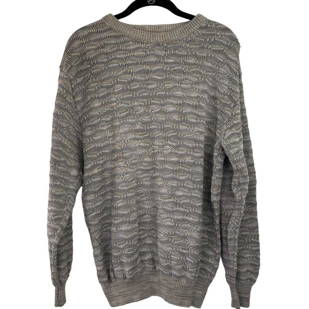 Shenandoah Vintage Grey Knit Sweater Size Medium